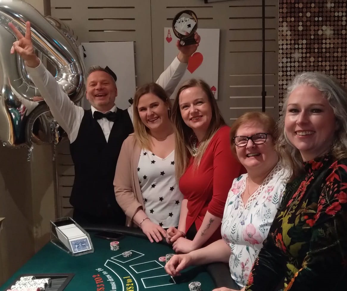 Ladies playing Blackjack