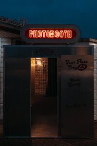 A wedding photobooth